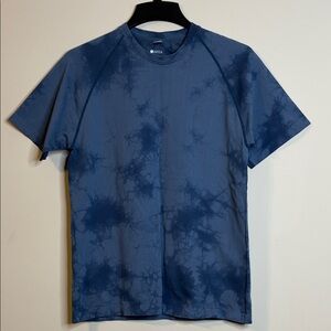 Zella Blue Tie-Dye T-Shirt Size S
